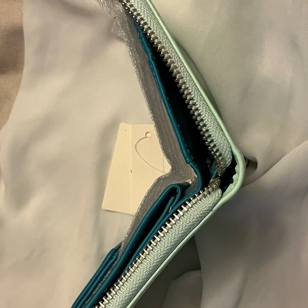 Urban Outfitters Mint Green Wallet with zipper closure - Picture 5 of 10